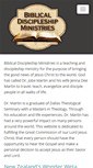 Mobile Screenshot of biblicaldiscipleship.org